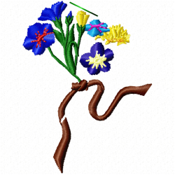Flowers And Tree Embroidery Design 4 Flowers And Tree Embroidery Design 4